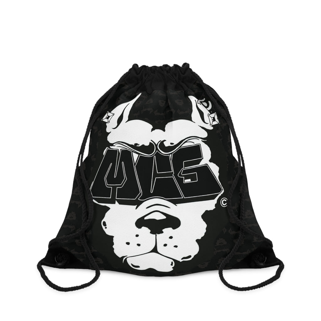 MCG*&Face Blk Print Drawstring Back Pack