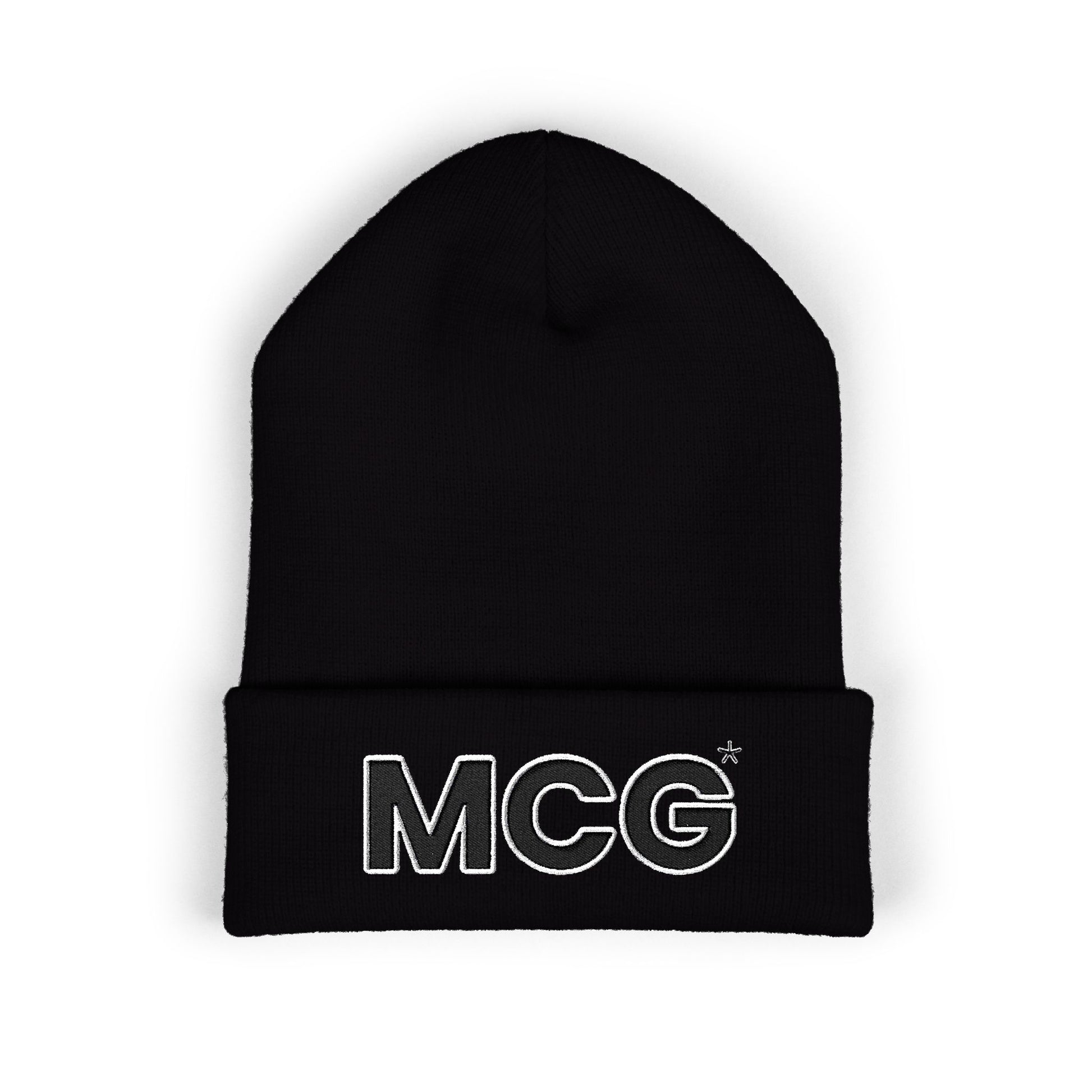MCG* WHT/lined Classic Cuffed Beanie (Embroidery)