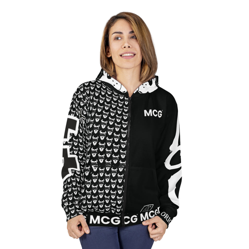 MCG* Print Unisex  Zip Hoodie