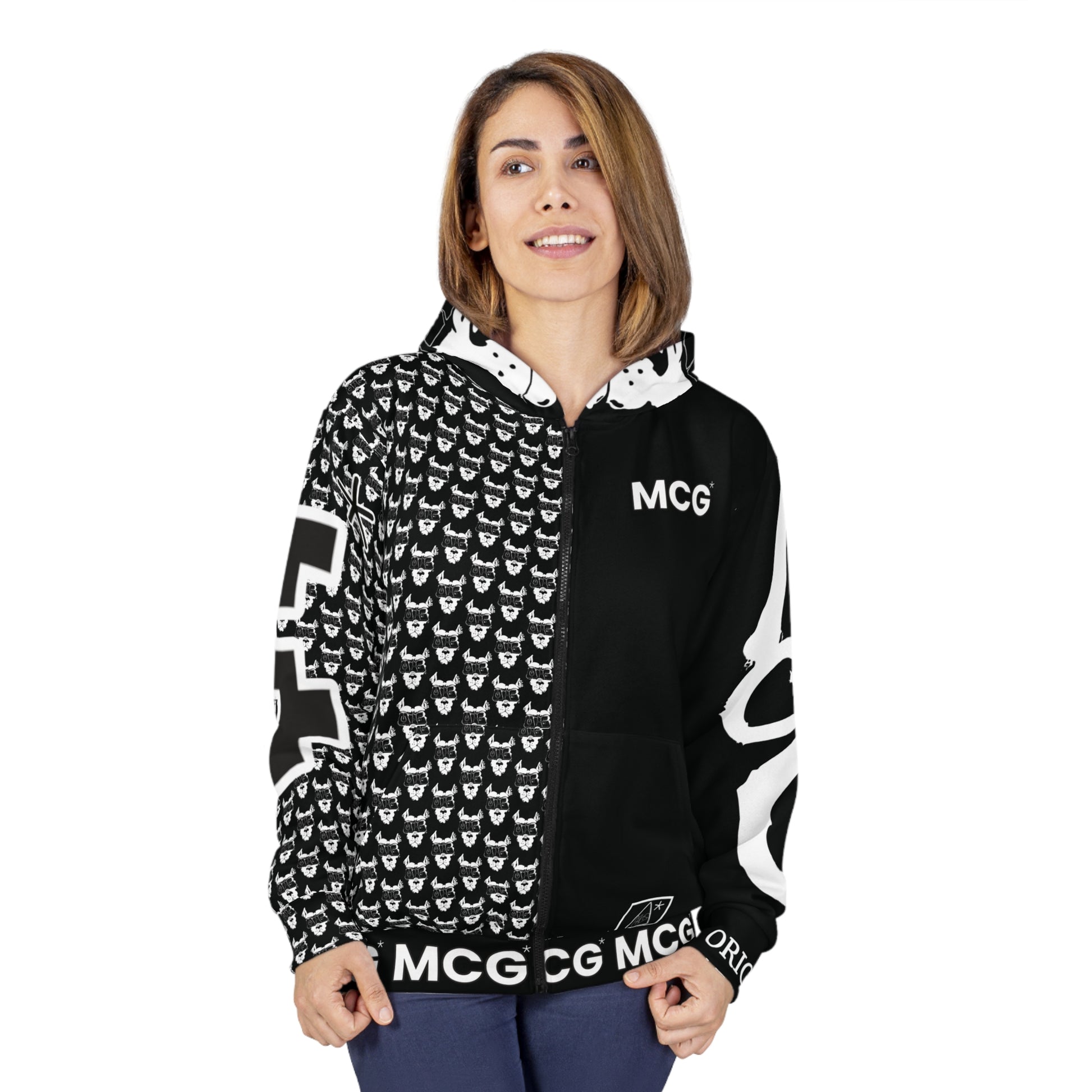 MCG* Print Unisex  Zip Hoodie