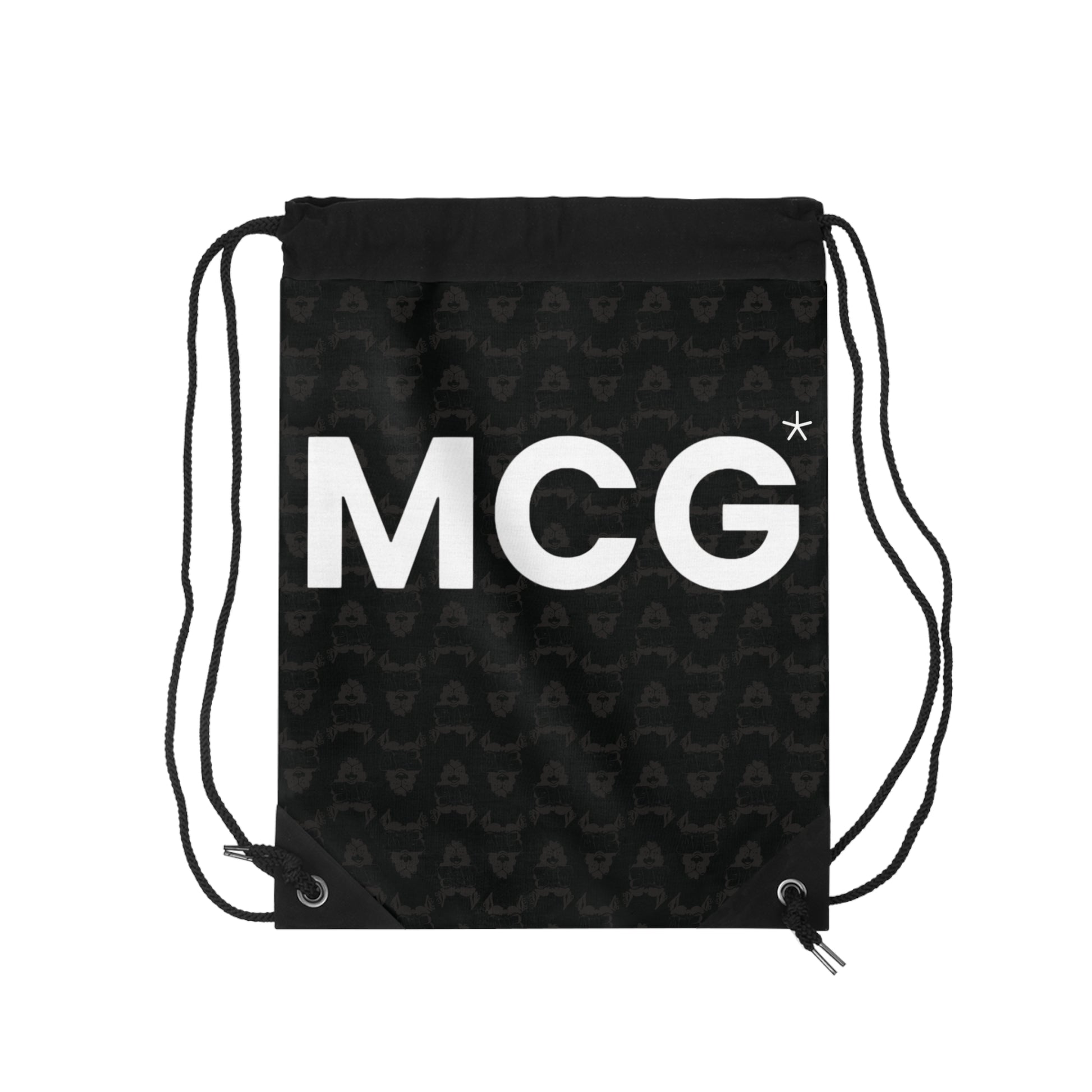 MCG*&Face Blk Print Drawstring Back Pack