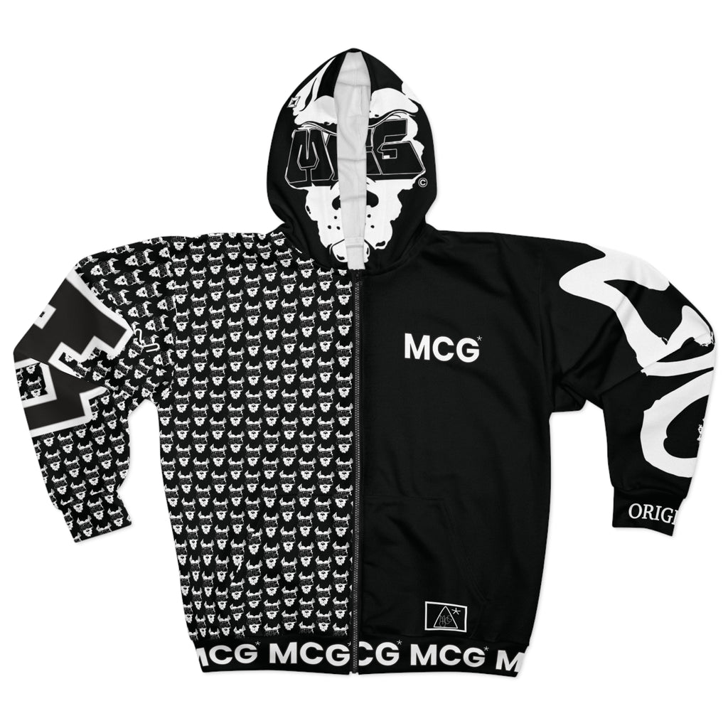MCG* Print Unisex  Zip Hoodie