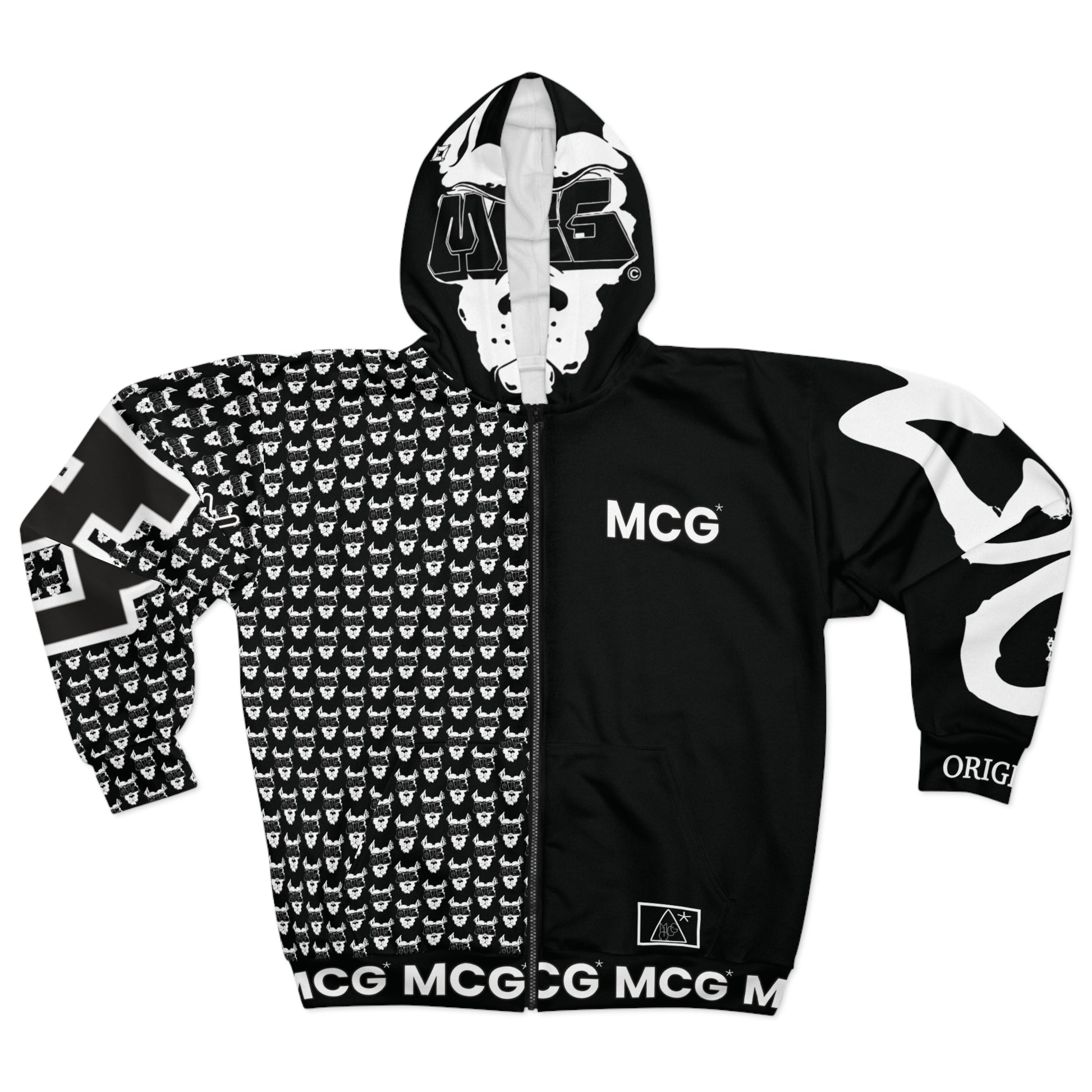 MCG* Print Unisex  Zip Hoodie